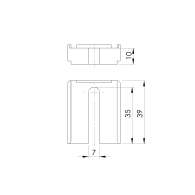 Podkładka dystansowa pod grzebień