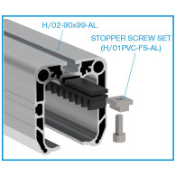 Zestaw montażowy do grzebieni nylonowych H/01PVC-AL