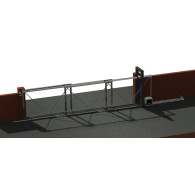 System teleskopowy dla kół. brama do 15 m, 3-częściowa