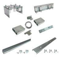 System teleskopowy dla kół. brama do 4 m, 2-częściowa