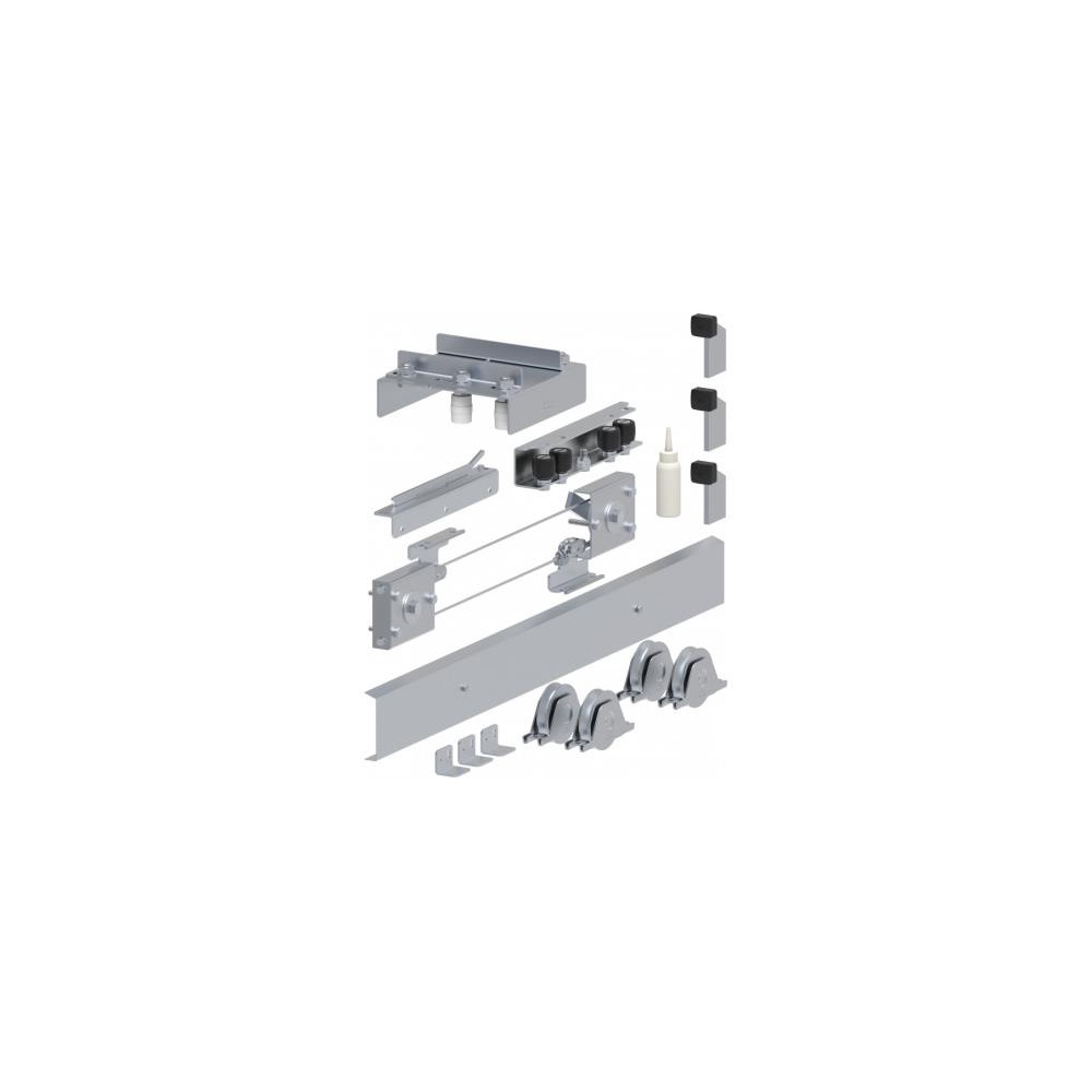 System teleskopowy dla kół. brama do 15 m, 2-częściowa