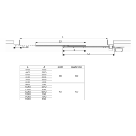 System teleskopowy dla kół. brama do 15 m, 2-częściowa