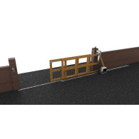 System teleskopowy dla kół. brama do 15 m, 2-częściowa