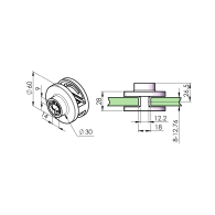 Uchwyt na szkło do Balustrady