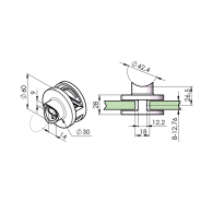 Uchwyt na szkło, Balustrada