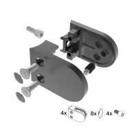 Uchwyt wlewu szklanego - zestaw