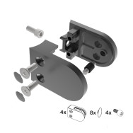 Uchwyt wlewu szklanego - zestaw