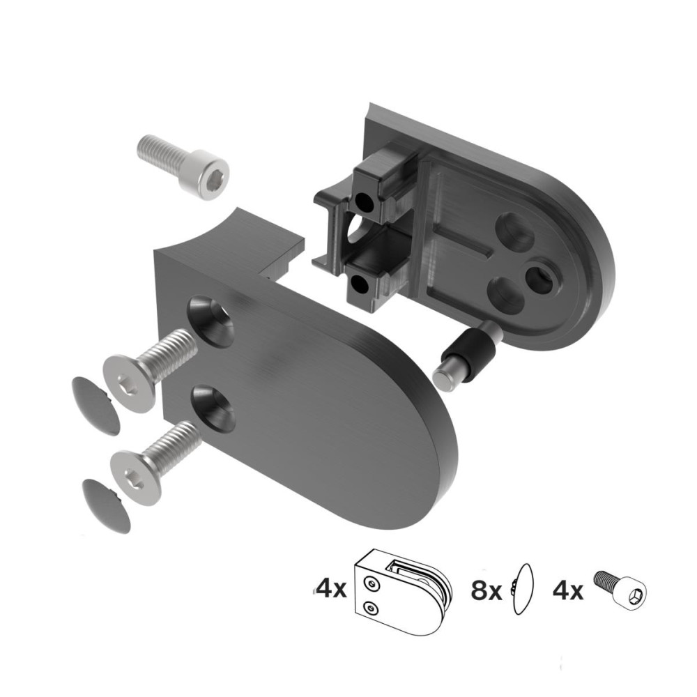 Uchwyt wlewu szklanego - zestaw