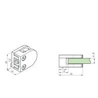 Uchwyt wlewu szklanego