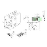 Uchwyt wlewu szklanego