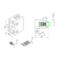 Uchwyt wlewu szklanego