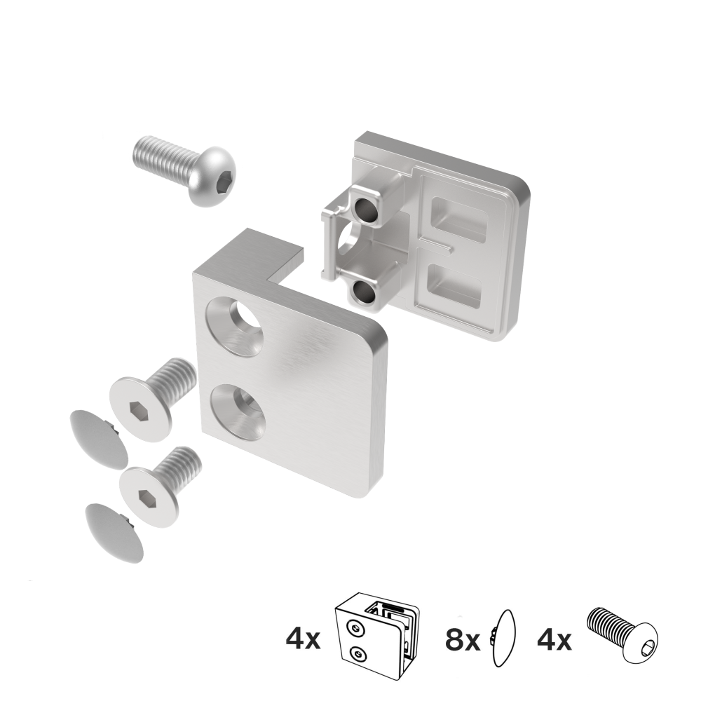 Uchwyt wlewu szklanego - zestaw
