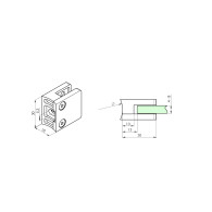 Uchwyt wlewu szklanego