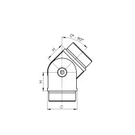 Łączenie poręczy regulowane