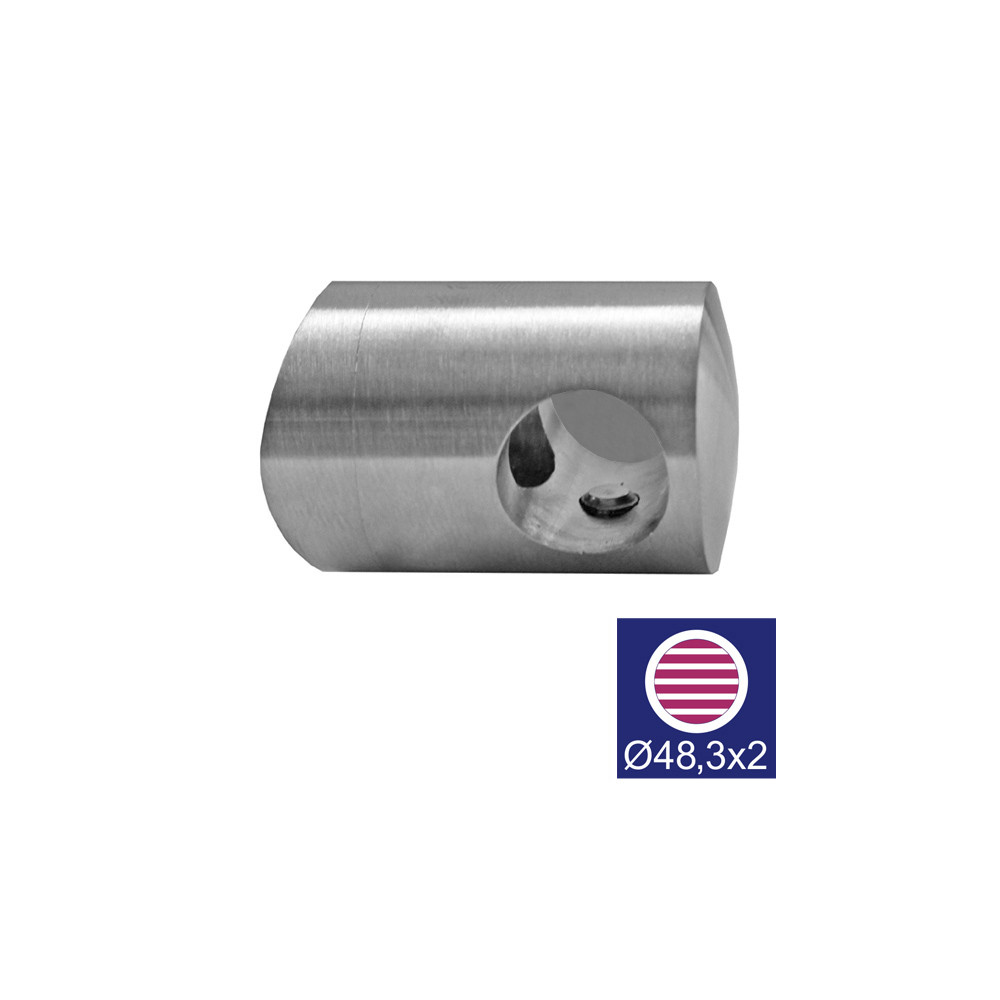 Uchwyt wlewu lewy AISI316, d12/D48,3x2mm