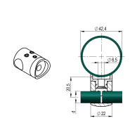 Uchwyt wlewu - sprzęgło