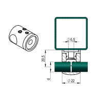 Uchwyt wlewu - sprzęgło