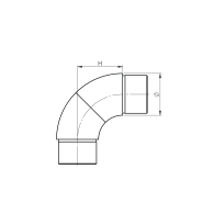 Łączenie poręczy - kolano regulowane