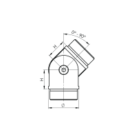 Łączenie poręczy regulowane