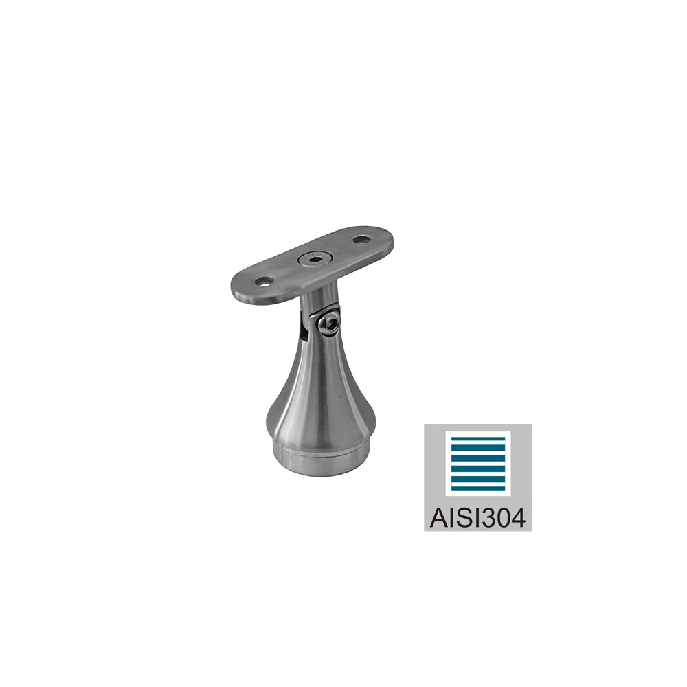 Uchwyt poręczy AISI304, 40x40x2/d42,4x2/H67mm