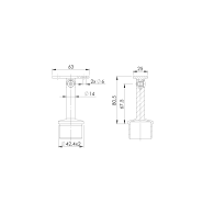 Uchwyt poręczy na słupek