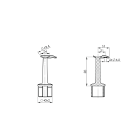 Uchwyt poręczy narożnej