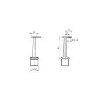 Uchwyt poręczy narożnej
