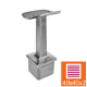 Uchwyt poręczy stały ze stali nierdzewnej AISI 316 do słupka 40x40 mm D42,4