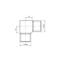 Łączenie poręczy - kolano