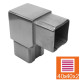 Kolano 90° do poręczy kwadratowej 40x40x2 mm stal nierdzewna AISI 316 szlifowane