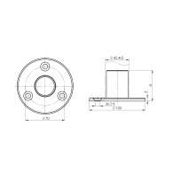 Kotwienie górne - kołnierz