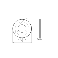 Kotwienie górne - kołnierz
