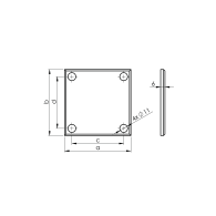 Kotwienie górne - kołnierz