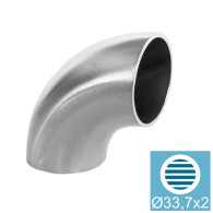 Łączenie poręczy - kolano, stal nierdzewna