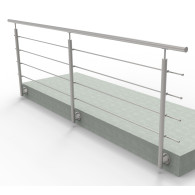 Balustrada ze stali nierdzewnej, AISI304, 3000x900mm, BR