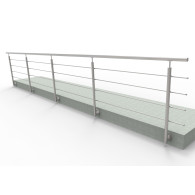 Balustrada ze stali nierdzewnej, AISI304, 6000x900mm, BR