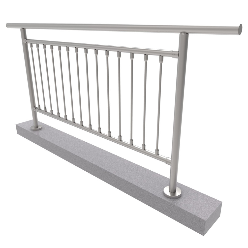 Balustrada pionowa, VK- prosta AISI304, D42,4/d12ve