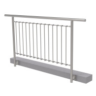 Balustrada pionowa, BK prosta AISI304, D42,4/d12ve