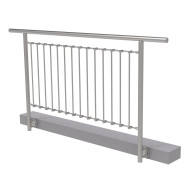 Balustrada pionowa, BK prosta AISI304, D42,4/d12ve