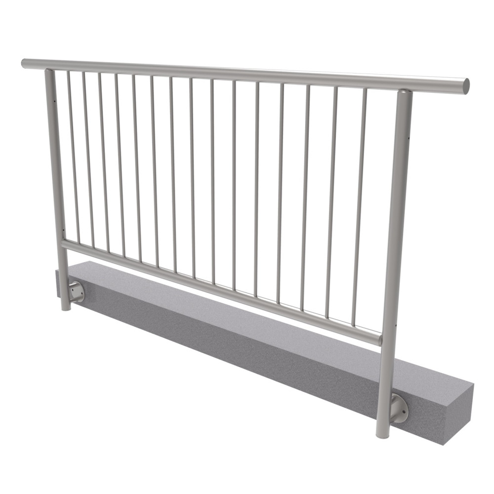 Balustrada pionowa, BK prosta AISI304, D42,4/d12ve