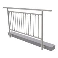 Balustrada pionowa, BK prosta AISI304, D42,4/d12ve