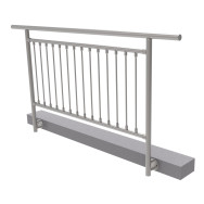 Balustrada pionowa, BK prosta AISI304, D42,4/d12ve
