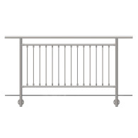 Balustrada pionowa, BK prosta AISI304, D42,4/d12ve