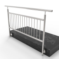 Balustrada pionowa BR AISI304, D42,4/d12mm/h1000/L