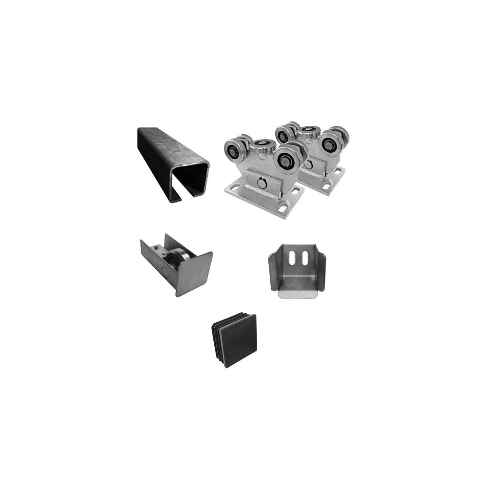 Zestaw do bram przesuwnych do 4m, Fe, 60x60mm