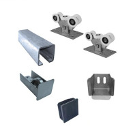 Zestaw do bram przesuwnych do 4m, Zn, NYLON, 60x60mm