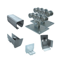 Zestaw do bram przesuwnych do 4m, Zn, 70x60mm