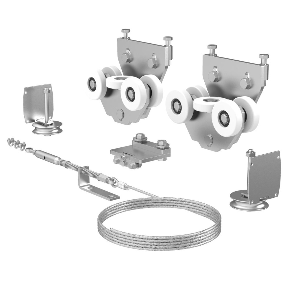 System teleskopowy do bram AL do 8 m, 2 sztuki