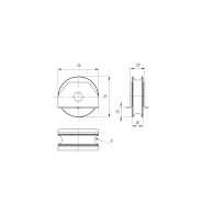 Koło jezdne - U, Zn, D80mm