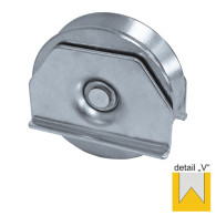 Koło jezdne - V, Zn, D80mm